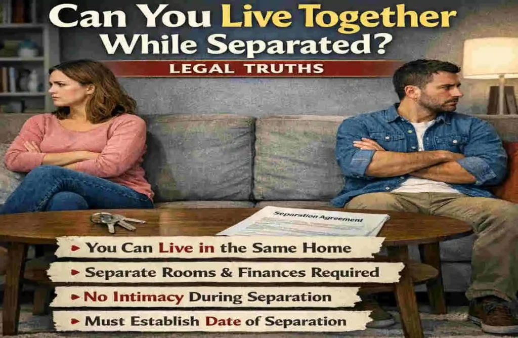 Can You Live Together While Separated? Legal Truths
