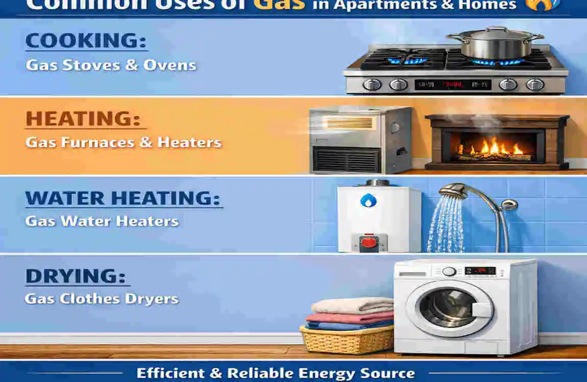 what is gas used for in apartments home