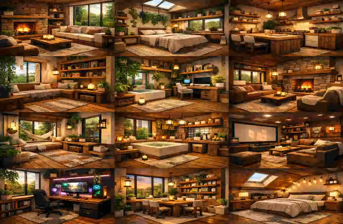 Minecraft House Interior Design: 15 Cozy Modern Ideas