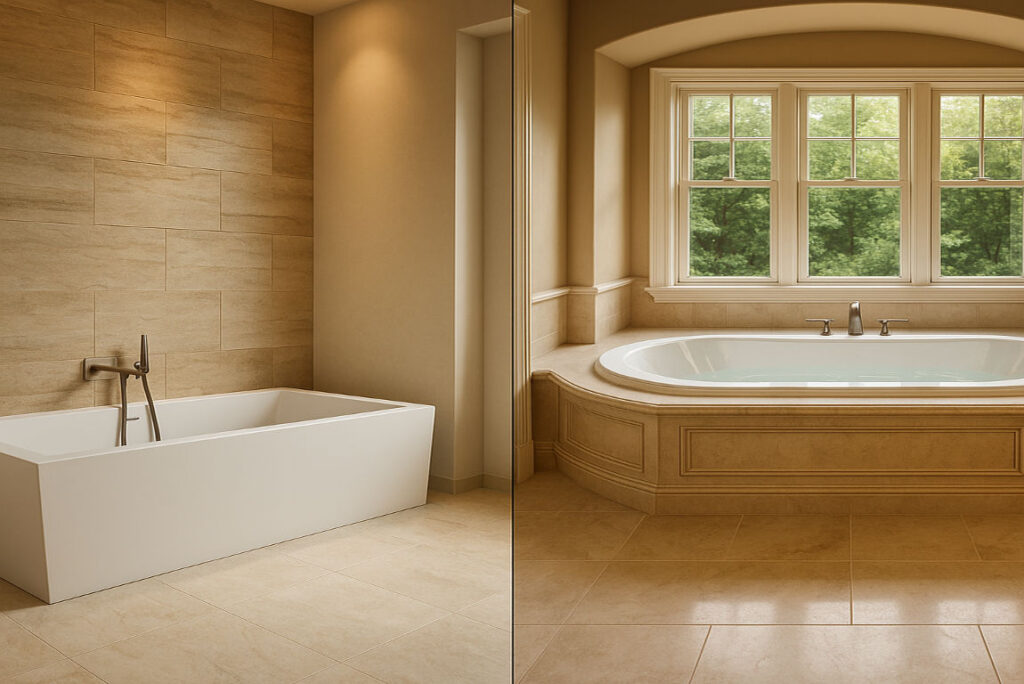 soaking tub vs garden tub home