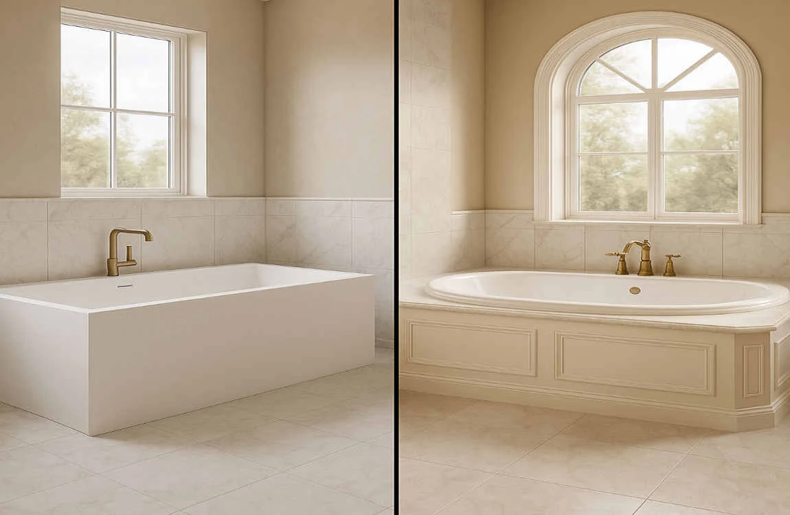 soaking tub vs garden tub home