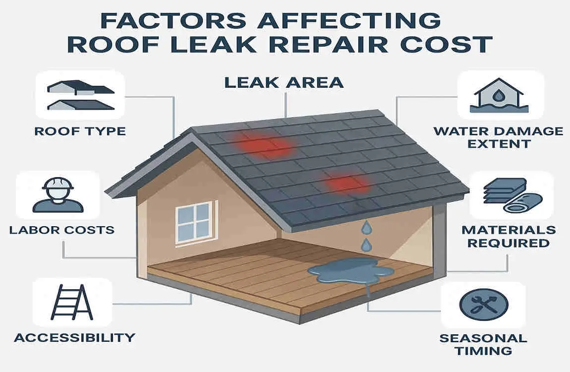 how much does it cost to fix a roof leak