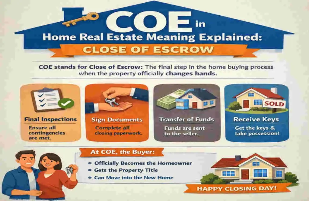 COE in Home Real Estate Meaning Explained: Buyer’s Must-Know COE in Home Real Estate Meaning Explained: Buyer's Must-Know
