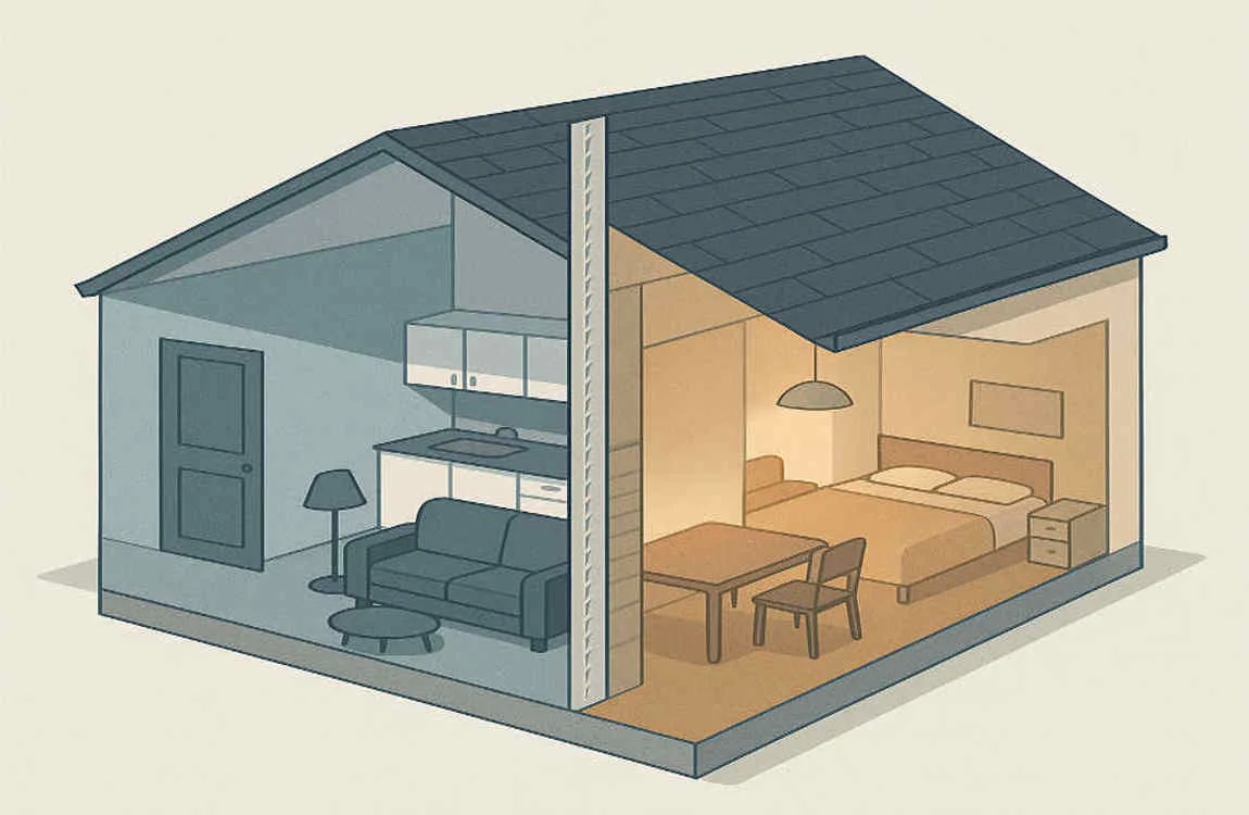 can you live in the same house and be separated