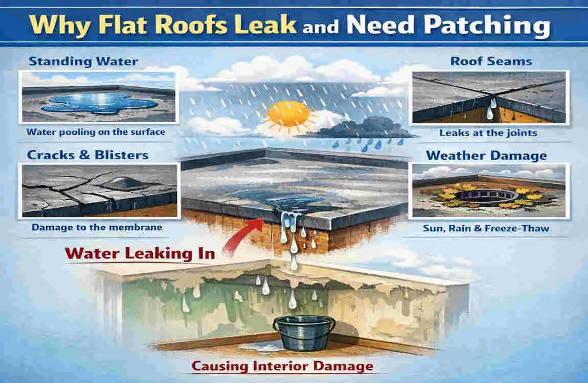 How to Patch a Flat Roof: Quick House Leak Fixes