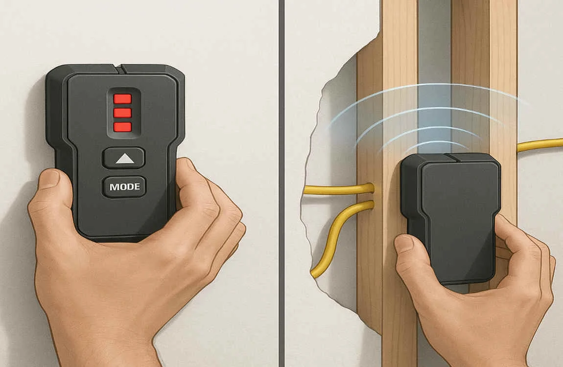 how to check for wires in wall