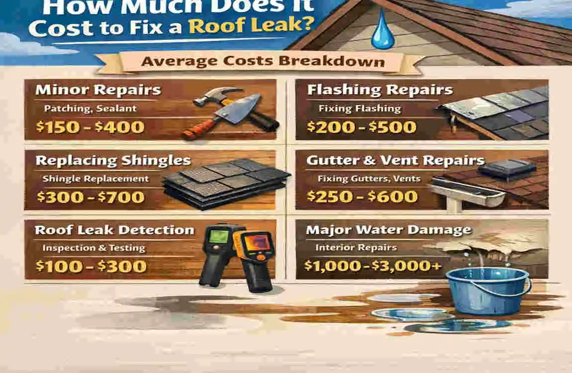 How Much to Fix a Roof Leak in Your House? Costs Revealed