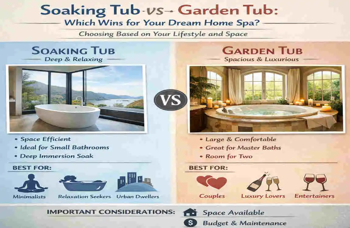 Soaking Tub vs Garden Tub: Which Wins for Your Dream Home Spa