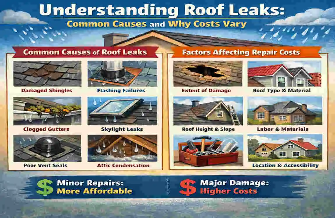 How Much to Fix a Roof Leak in Your House? Costs Revealed