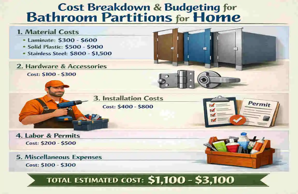 bathroom partitions for home