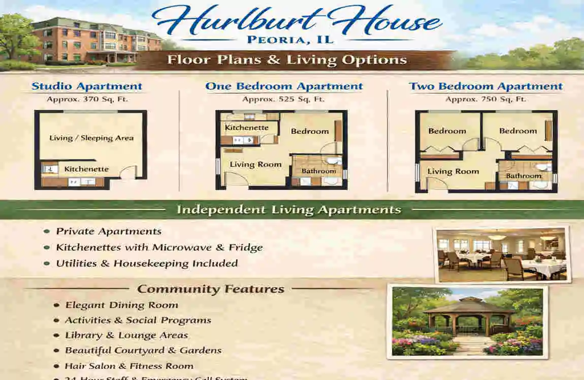 Hurlburt House Peoria IL: Affordable Senior Living Reviews & Amenities