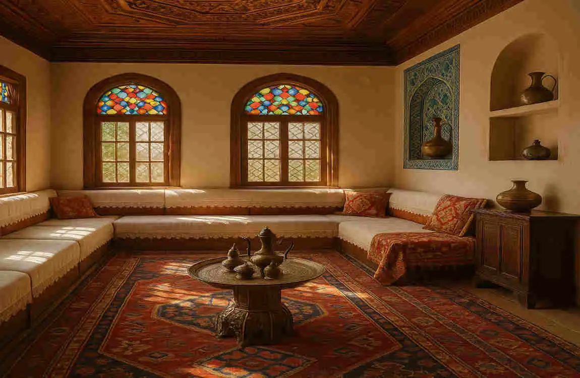 Traditional Turkish house interior