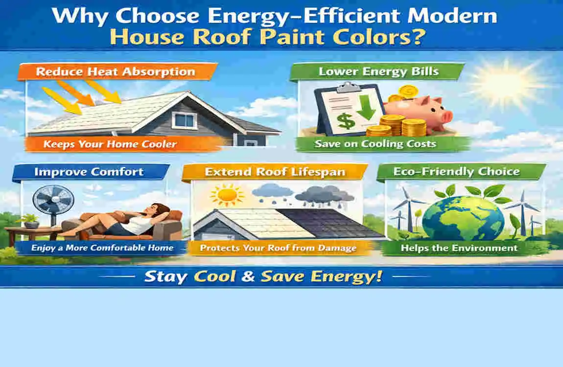 Modern house roof paint colors