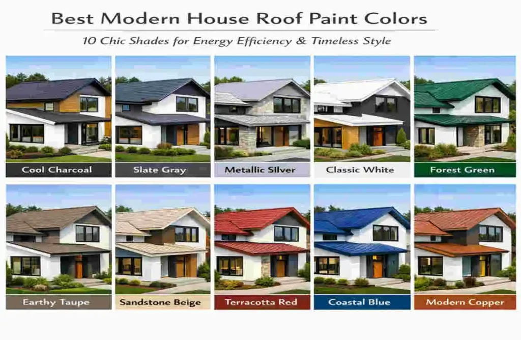 Best Modern House Roof Paint Colors: 10 Chic Shades for Energy Efficiency & Timeless Style Modern house roof paint colors