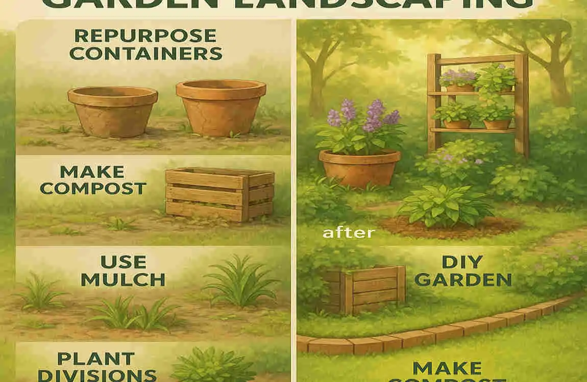 Simple house cheap garden landscaping ideas