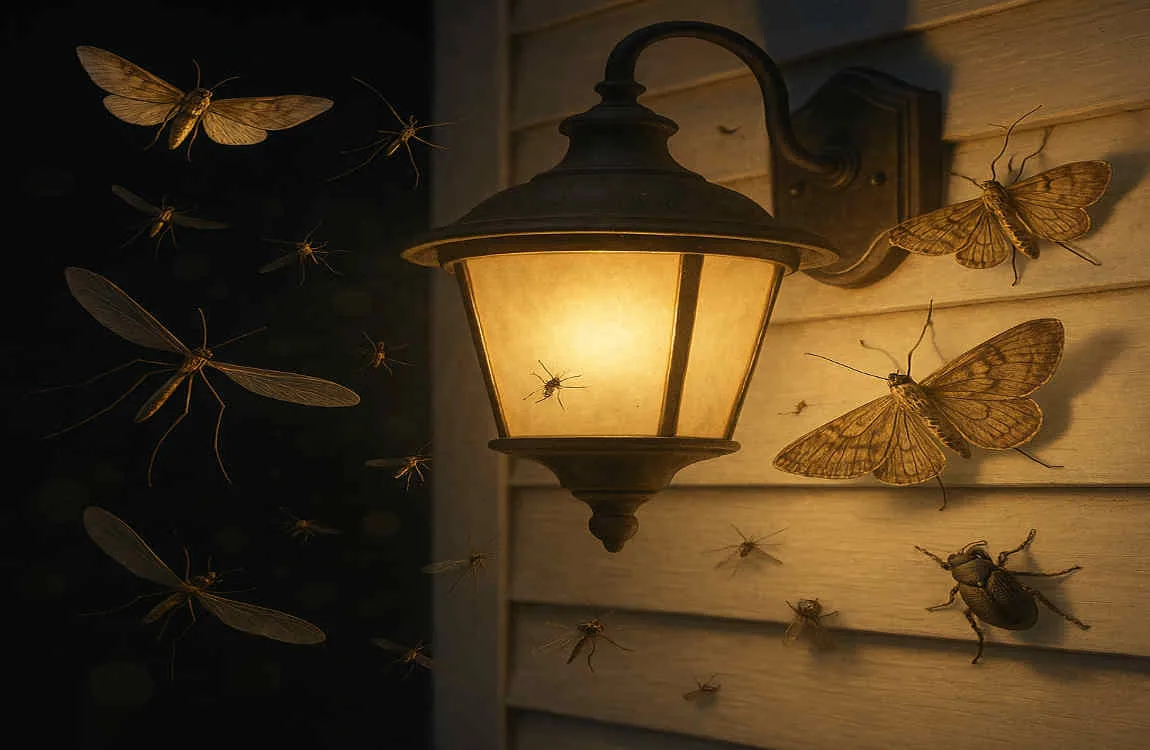 what insects are attracted to light