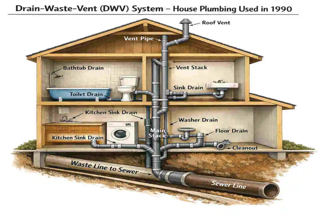What Type of House Plumbing Was Used in 1990? Common Pipes, Materials & Retro Home Insights