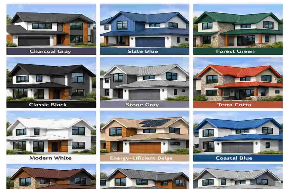 Modern house roof paint colors