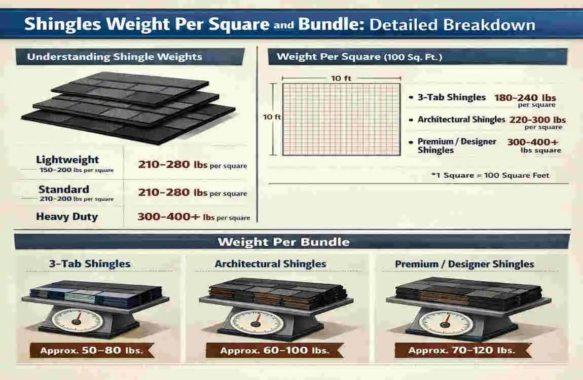 House Shingles Weight in KG: Exact Guide