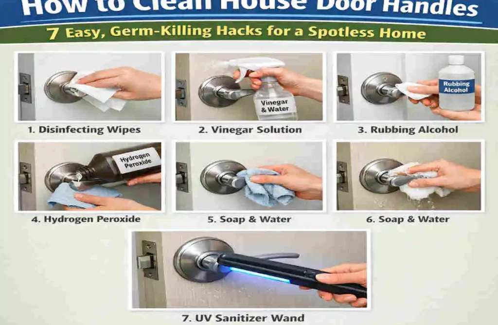 how to clean door handles