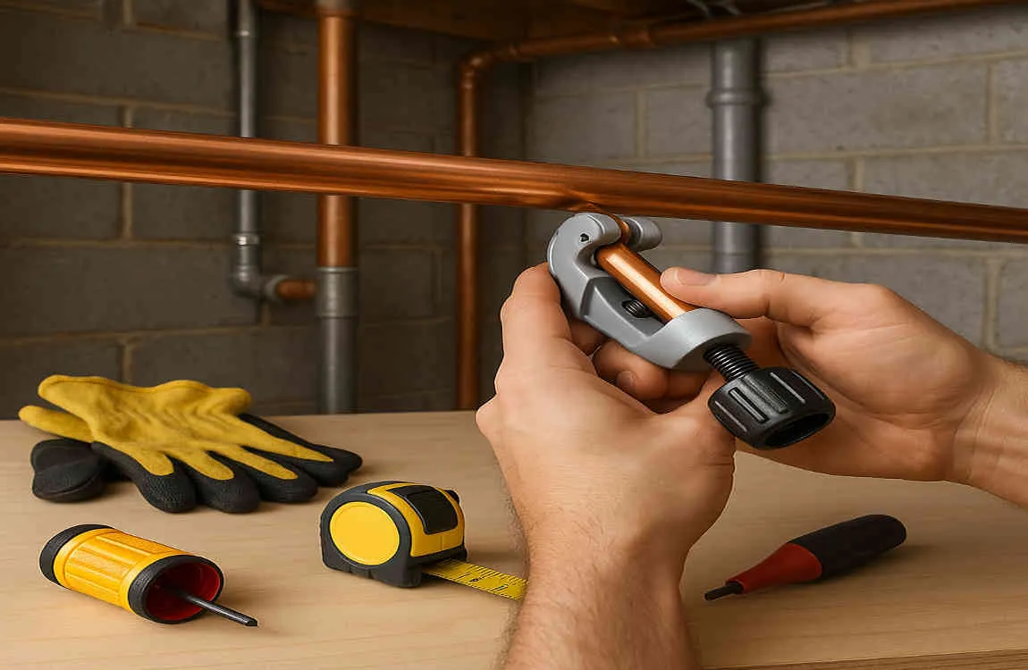 how to cut house copper pipe