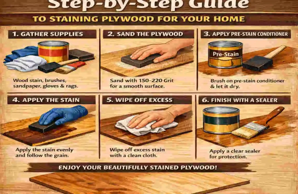 Staining House Plywood