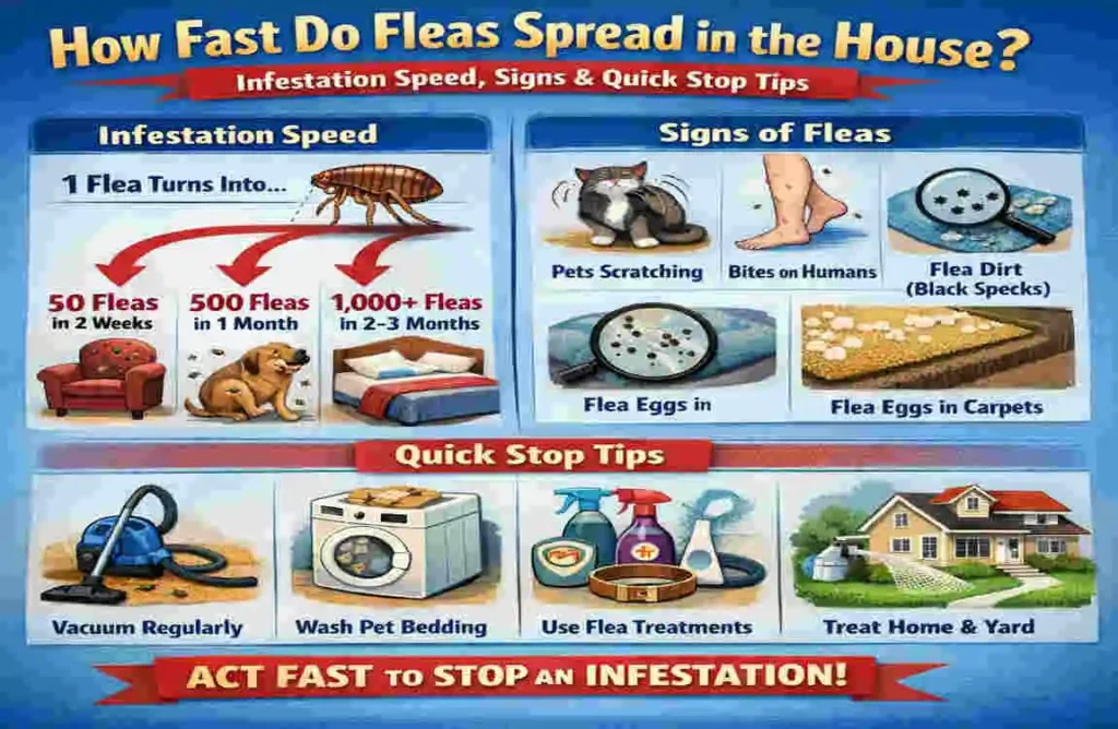 How Fast Do Fleas Spread in the House? Infestation Speed, Signs & Quick Stop Tips