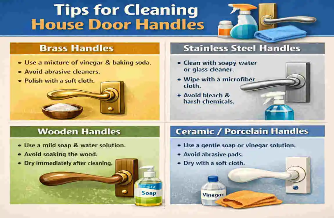 how to clean door handles