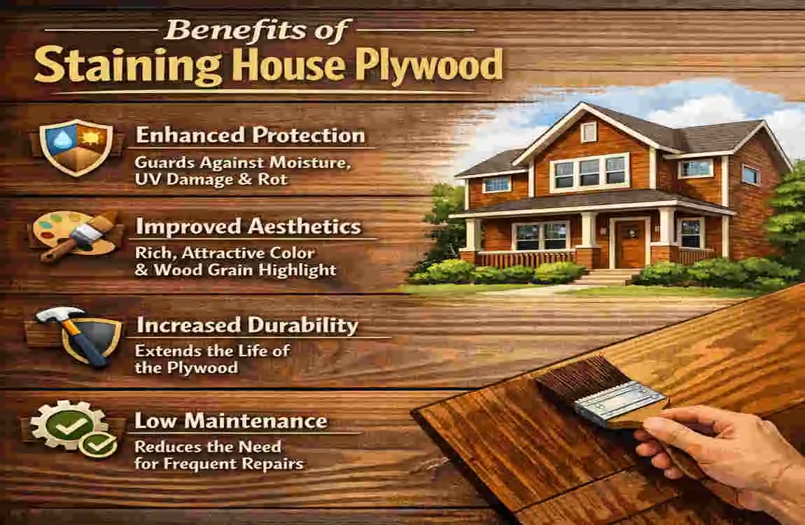 Staining House Plywood