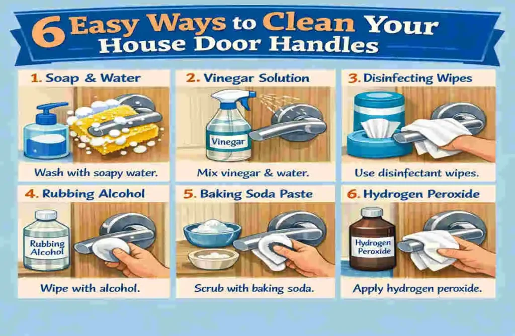 how to clean door handles