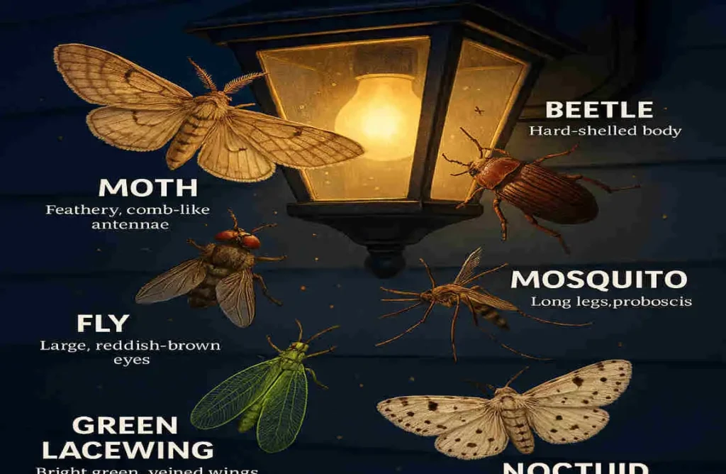 what insects are attracted to light