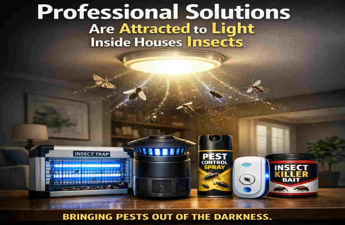 What Insects Are Attracted to Light Inside Houses? Top Home Invaders Revealed
