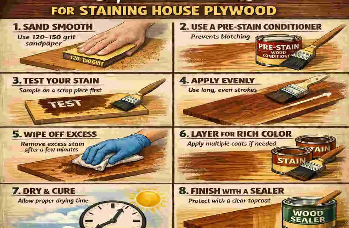Staining House Plywood Like a Pro: Best Techniques, Tips & Stain Colors for Lasting Beauty