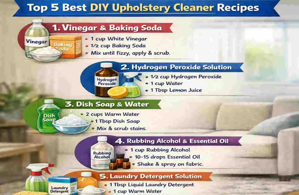 What Is the Best Homemade Upholstery Cleaner? Top 5 DIY Recipes