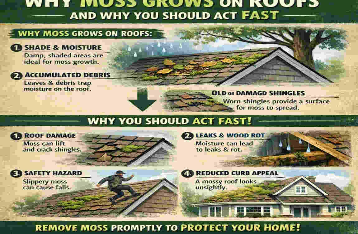 How to Clean Moss Off Your House Roof: 7 Eco-Friendly Steps for a Safe, Lasting Fix