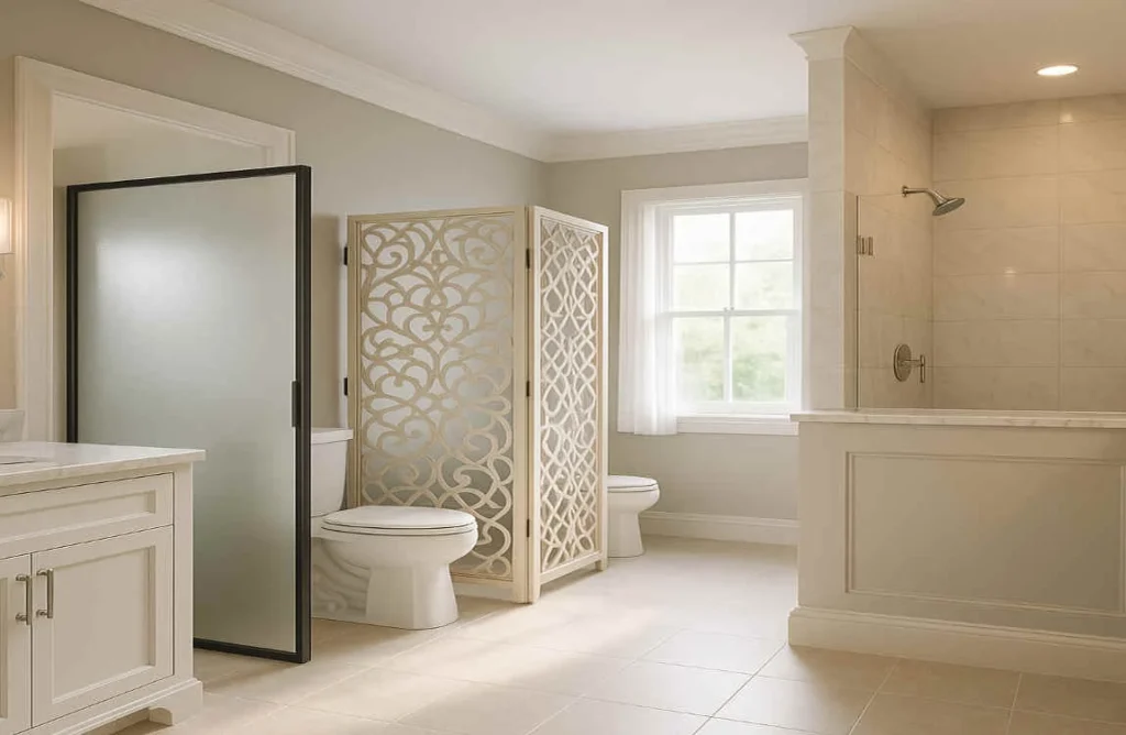bathroom partitions for home