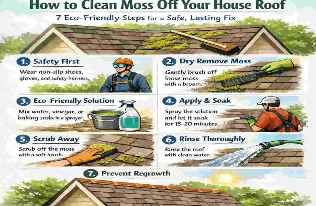 How to Clean Moss Off Your House Roof: 7 Eco-Friendly Steps for a Safe, Lasting Fix How to Clean Moss Off Your House Roof: 7 Eco-Friendly Steps for a Safe, Lasting Fix