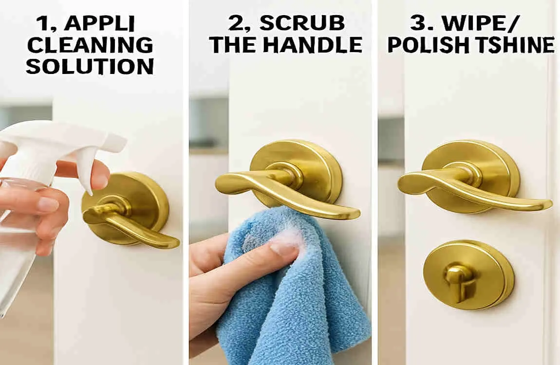 how to clean door handles