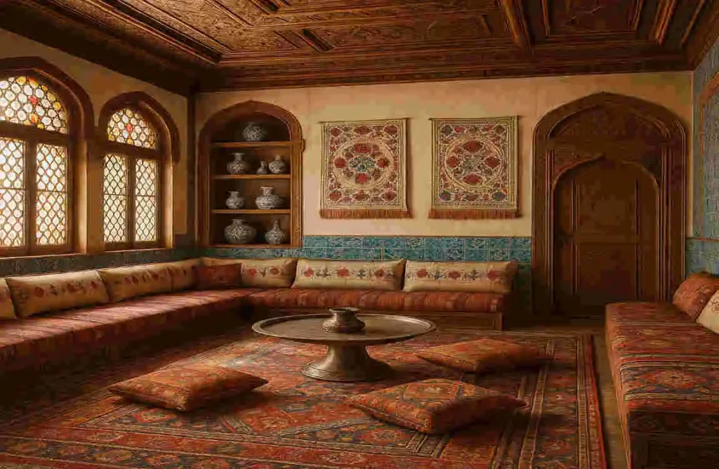 Traditional Turkish house interior