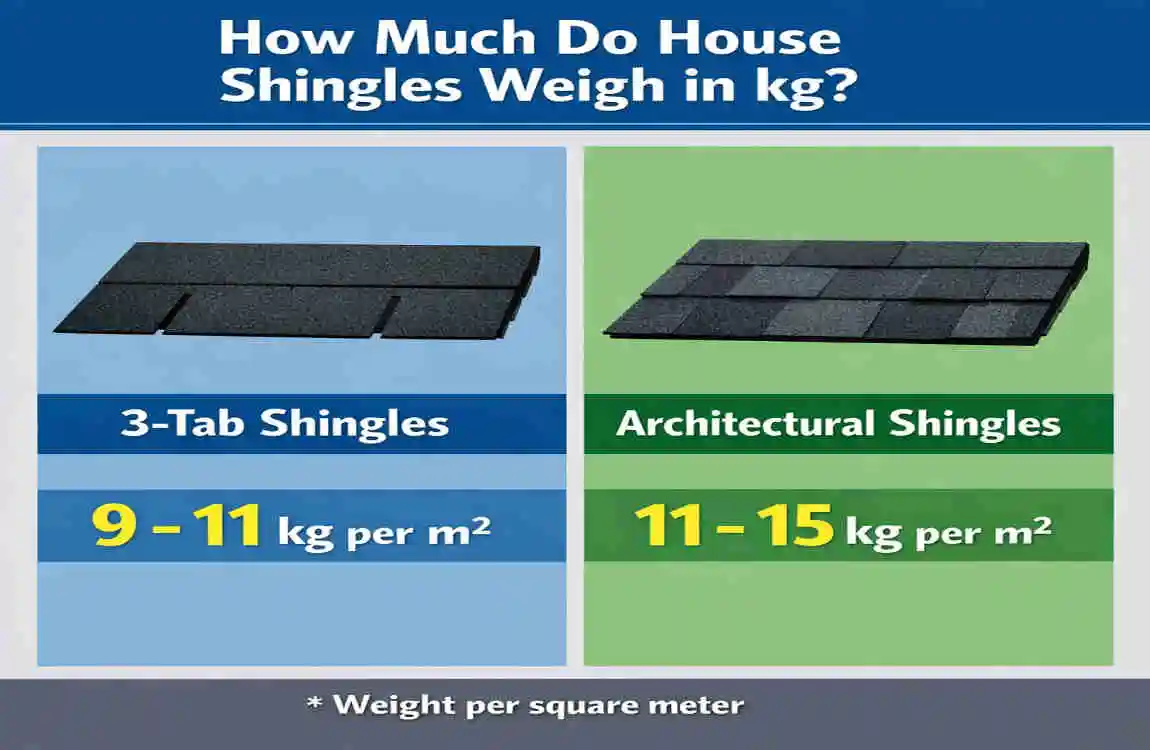 House Shingles Weight in KG: Exact Guide