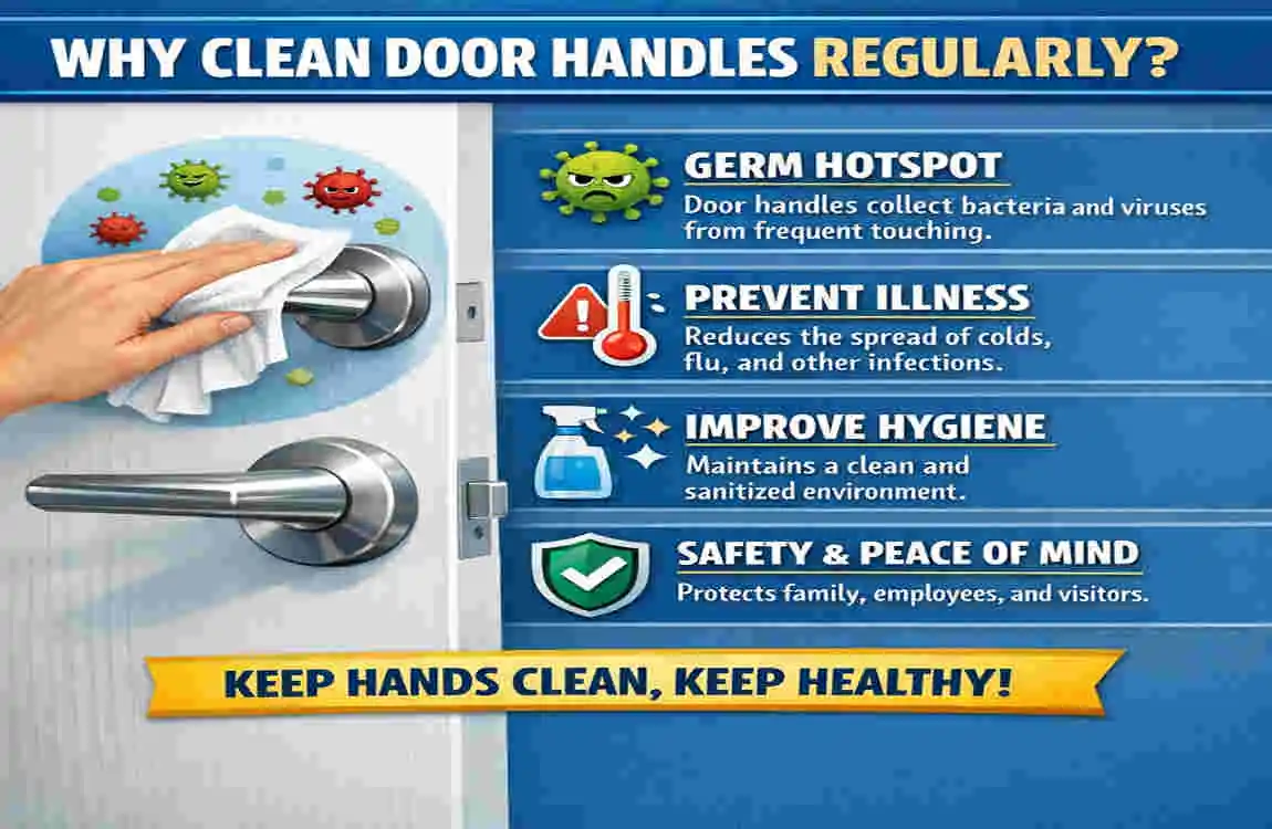 how to clean door handles