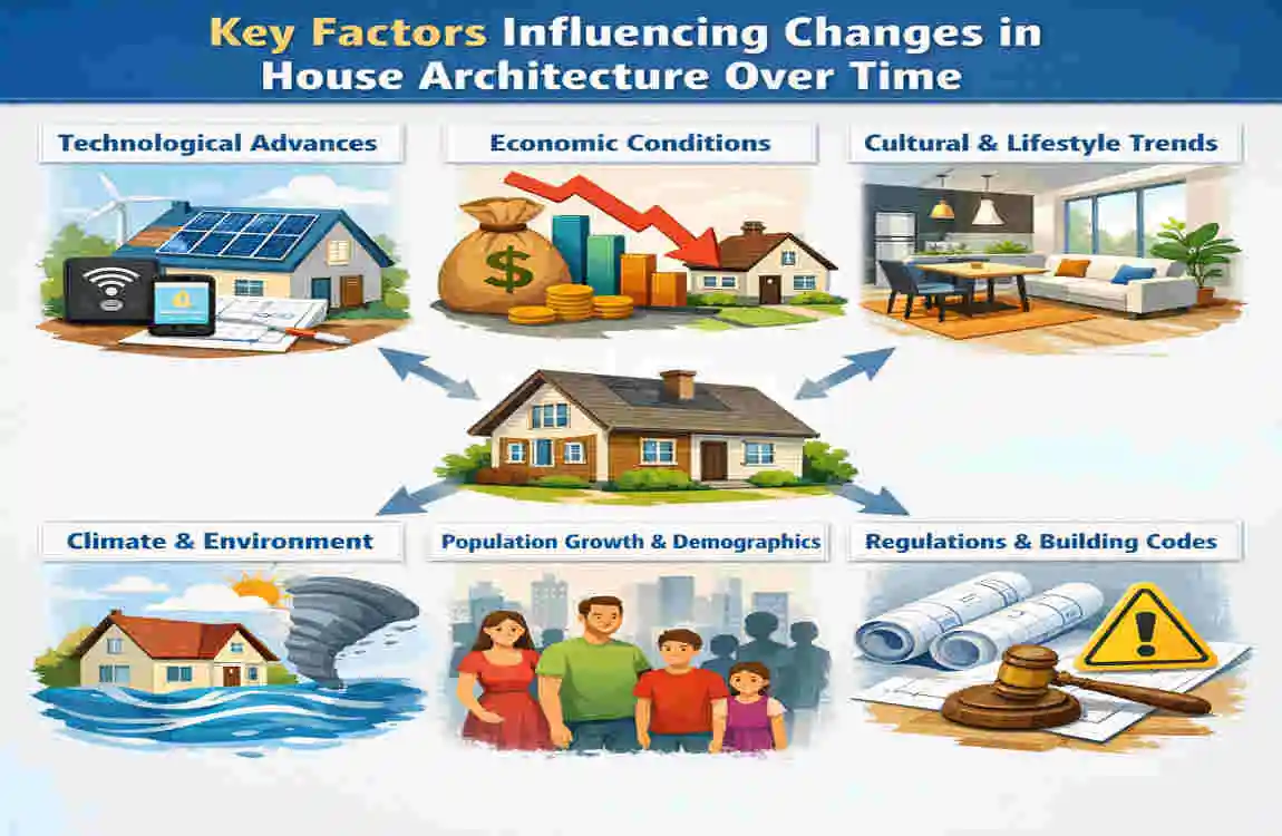 how has house architecture changed over time