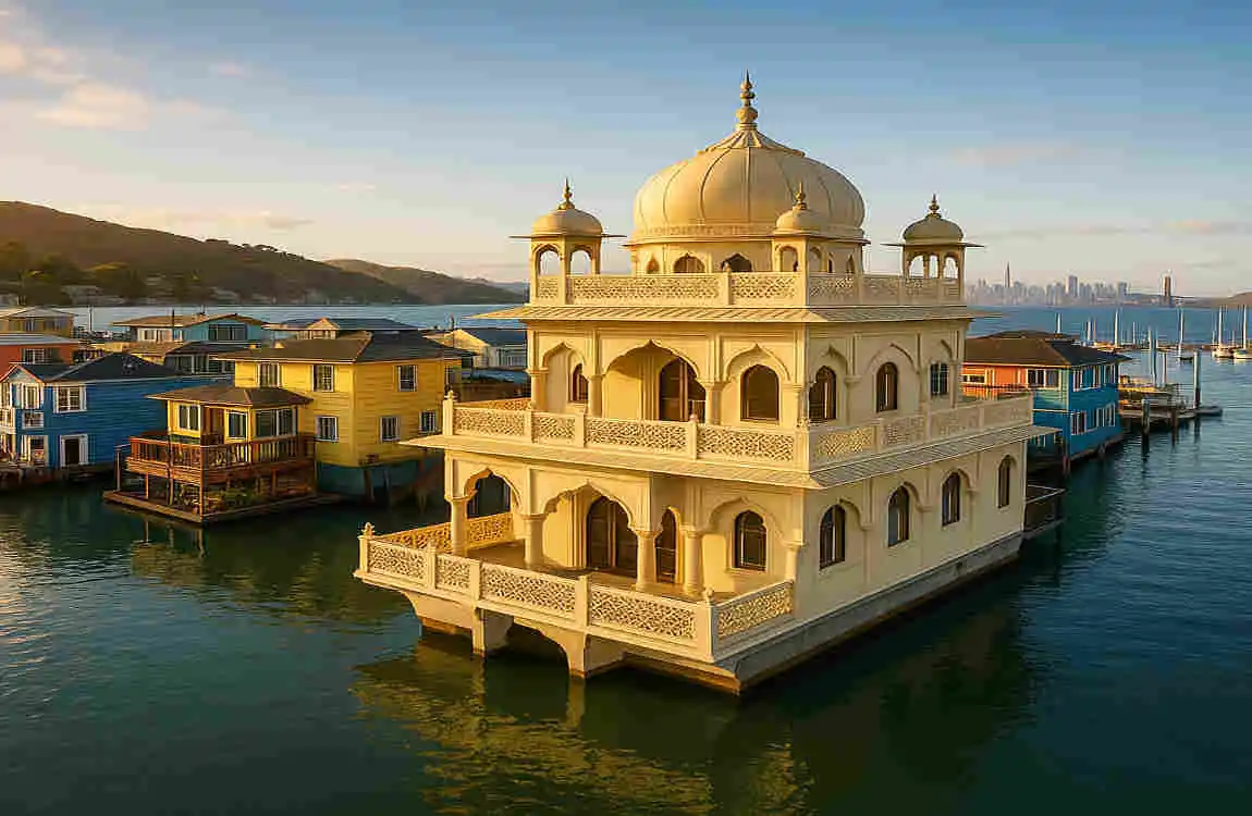 taj mahal houseboat sausalito california