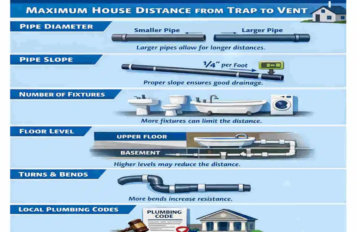 Maximum House Distance from Trap to Vent: Code Limits, Fixes & Common Mistakes