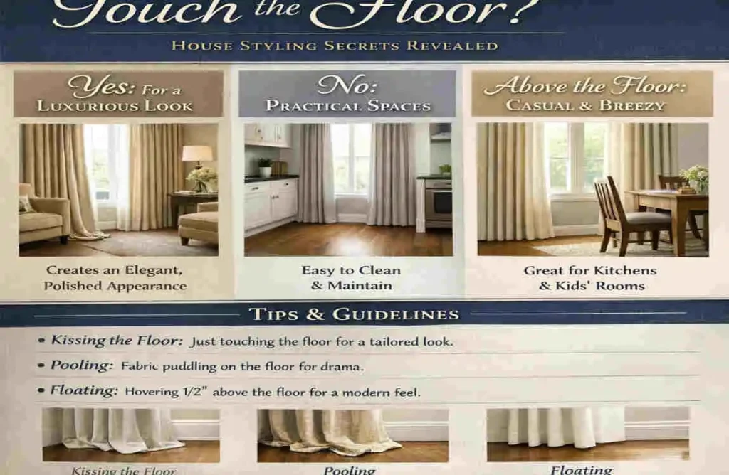 should curtains touch the floor