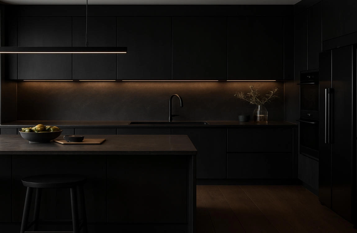 what is a dark house kitchen