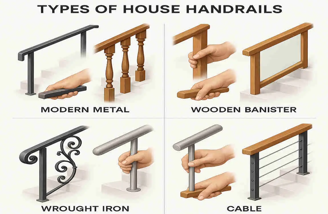 types of handrails