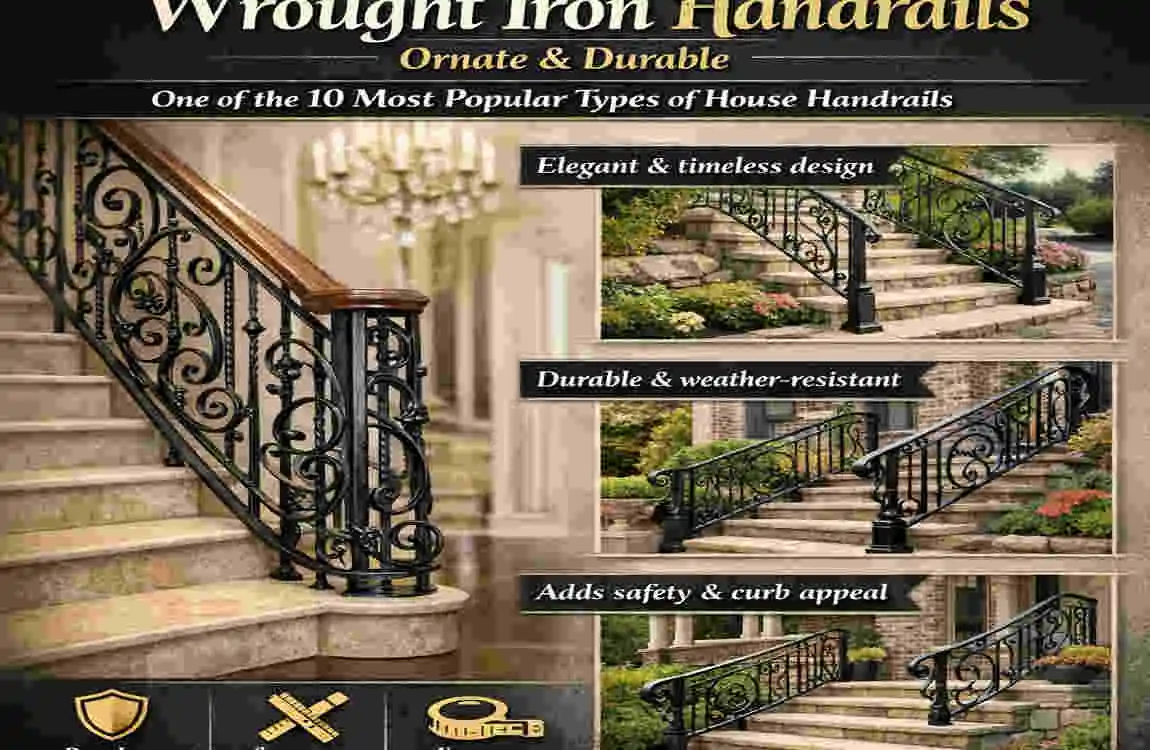 10 Most Popular Types of House Handrails: Modern Styles, Materials & Safety Tips for
