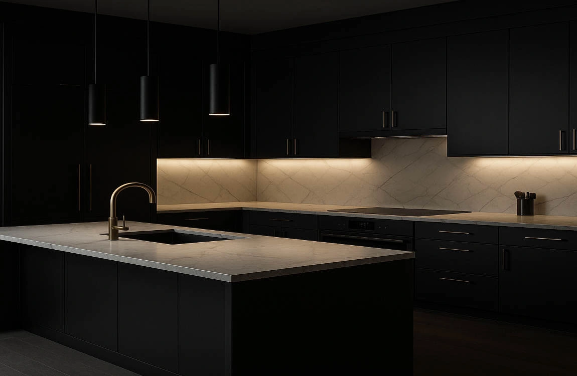 what is a dark house kitchen