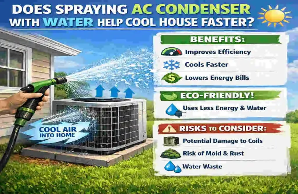 Does Spraying AC Condenser with Water Help Cool House Faster? Eco Hacks, Risk Bill-Cutting Guide